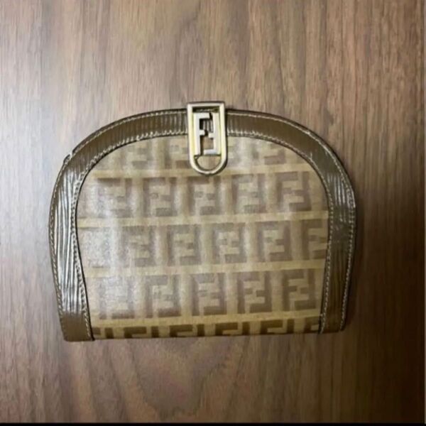 FENDI ズッカ柄 ヴィンテージ ズッキーノ ラウンドウォレット 財布 二つ折り フェンディ