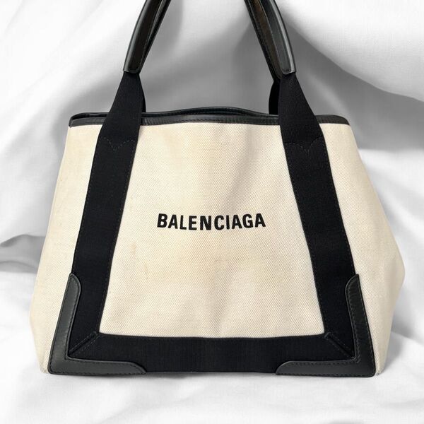 現行モデル バレンシアガ ネイビー スモール カバス トートバッグ ハンドバッグ BALENCIAGA