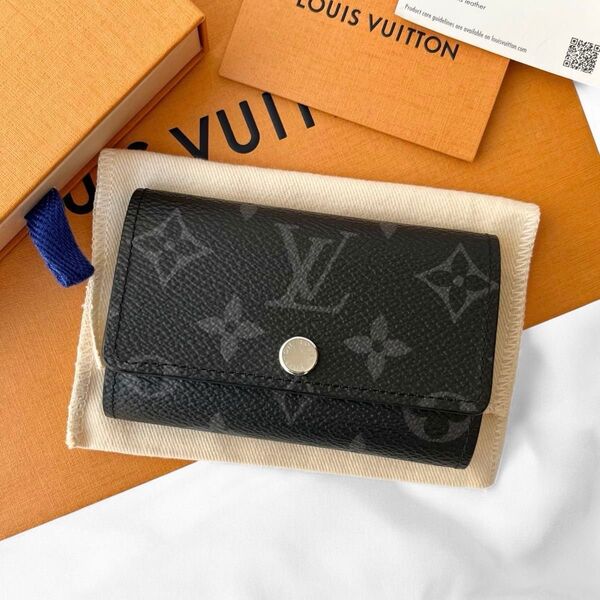 現行モデル 美品 ルイヴィトン ミュルティクレ6 エクリプス キーケース LOUIS VUITTON