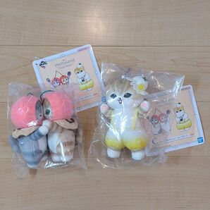 一番くじ mofusand ~Fruit Parlor~ C賞 ぬいぐるみマスコット フルーツパーラー 2種 コンプリート