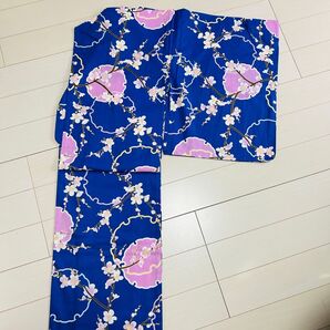 新品 高級変り織浴衣 シックな梅模様
