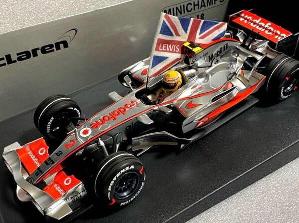1/18ミニカー用 イギリス国旗 ユニオンジャック ミニチャンプス Spark ハミルトン ノリス ラッセル マクラーレン