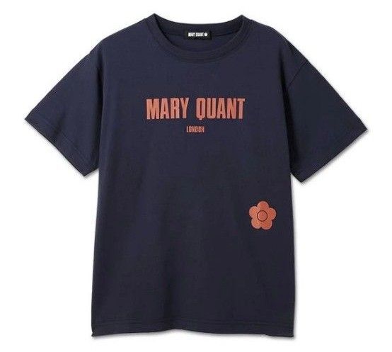マリークワント ロゴ デイジー Tシャツ ネイビー 美品