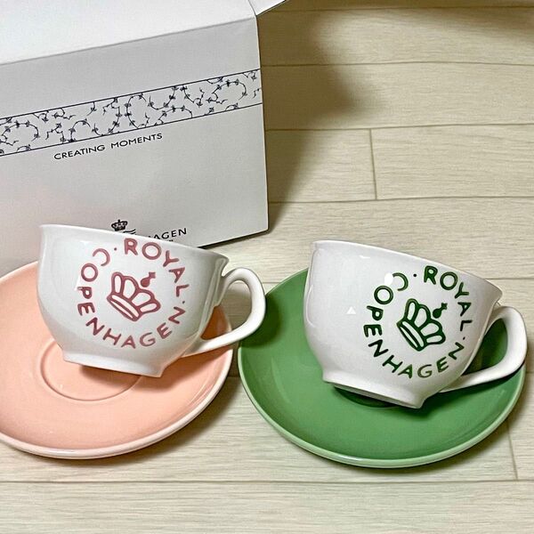 ロイヤルコペンハーゲン ニューシグネチャー カップ&ソーサー ニ客