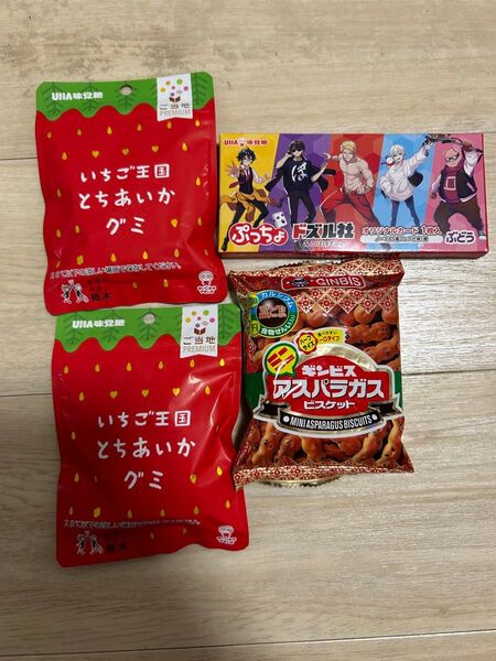 いちご王国とちあいかぐみ 2こ ぷっちょドズル社 ミニアスパラガスビスケット コットン