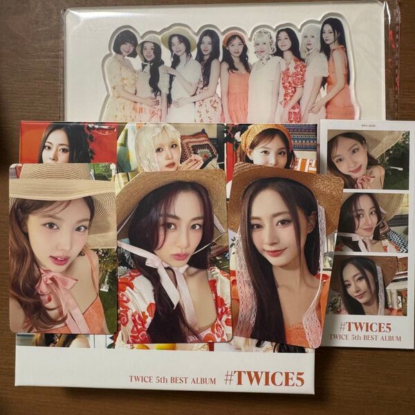 TWICE トレカ ナヨン ジヒョ ツウィ 初回限定盤A #TWICE5 アクスタ 3 cut photo