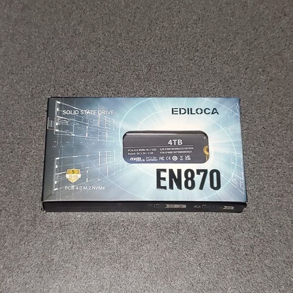 EDILOCA EN870 4TB SSD PCIE 4.0 M.2 新品 納品書付