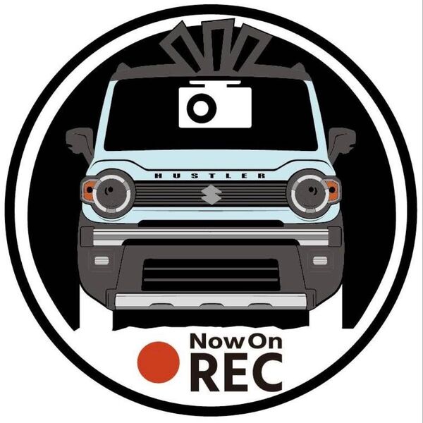 愛車色に変更承ります タフワイルド ハスラー ドライブレコーダー ドラレコ ステッカー プリント