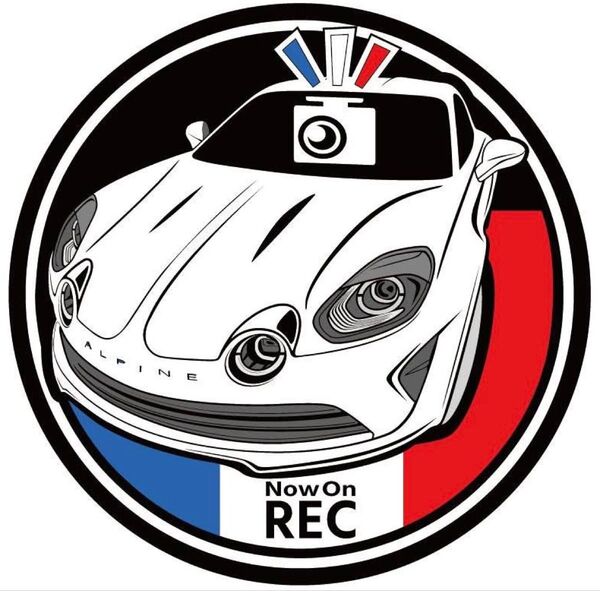 愛車色に変更承ります アルピーヌa110 ドラレコ ドライブレコーダー ステッカー