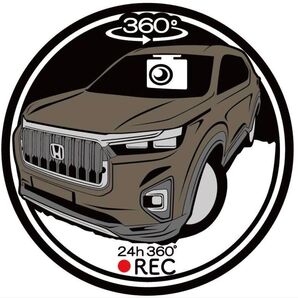 愛車色に変更承ります WRV ホンダ ドライブレコーダー ドラレコ ステッカー プリント