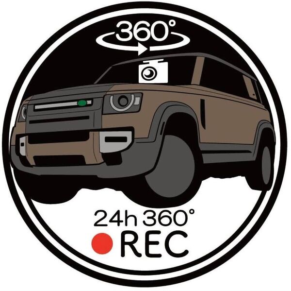 愛車色に変更承ります ランドローバー ディフェンダー 110 ドラレコ ドライブレコーダー ステッカー レンジローバー