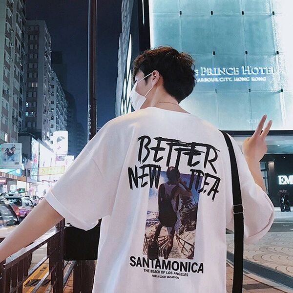 メンズ tシャツ LL 白 ホワイト 半袖 プリントtシャツ XL 半袖Tシャツ 韓国 ハックプリント レディース カジュアル