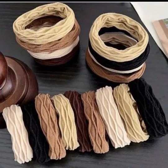 ヘアゴム 10個 セット レディース エレガント シンプル 耐久性 伸縮性 シックヘアアクセサリー 新品