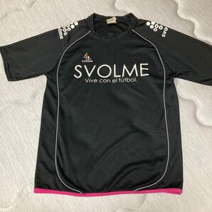 SVOLME サッカー プラクティスシャツ ブラック ピンク Lサイズ