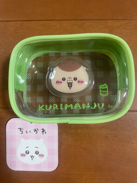 ちいかわ ぷっくりクリアミニポーチ くりまんじゅう
