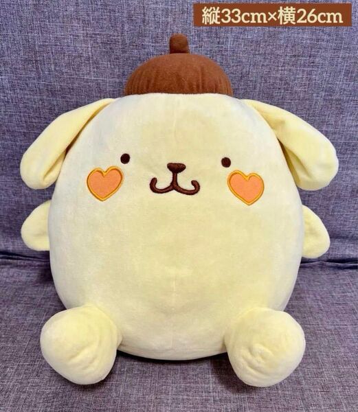 ポムポムプリン BIG ぬいぐるみ ほっぺ ハート