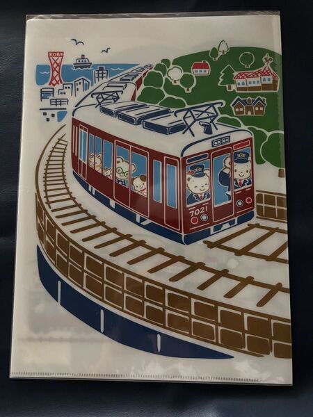 familiar ファミリア 阪急電車 コラボ クリアファイル ダブルポケットファイル