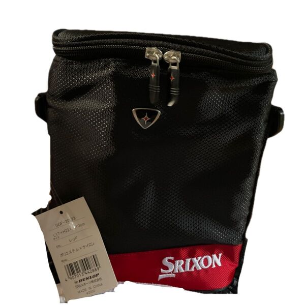 SRIXON ペットボトル2本収納保冷バッグレッド×ブラック 未使用