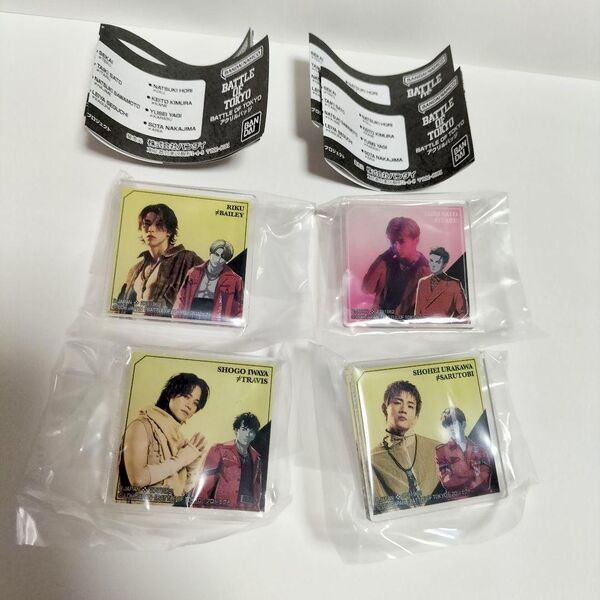 アクリルバッジ 4個セット まとめ売り☆浦川翔平 岩谷翔吾 RIKU 佐藤大樹