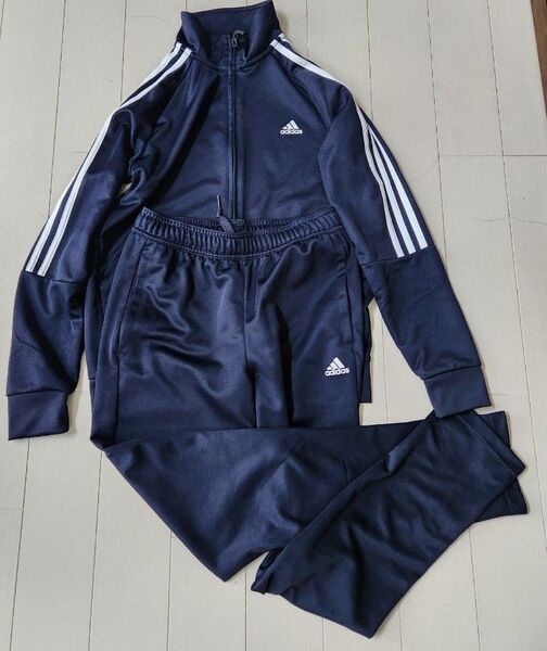 adidas ジャージ 上下セット ネイビー 160センチ