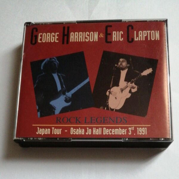 輸入版 ジョージ・ハリスン&エリック・クラプトン 日本ツアーライブCD2枚組 1991年12月3日大阪城ホール ジャパン