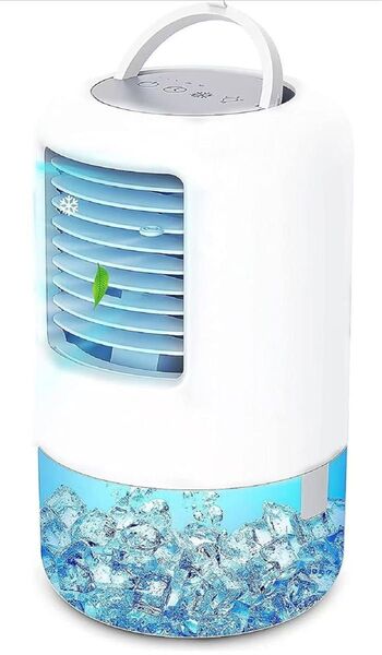 冷風機 冷風扇 水冷エアコン 加湿機能 卓上扇風機 卓上冷風機 卓上冷風扇 3段階風量調節 ポータブル