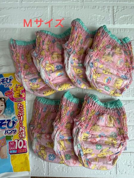 ユニ・チャーム ムーニー 水あそび パンツ ピンク M 7枚 こども用紙おむつ