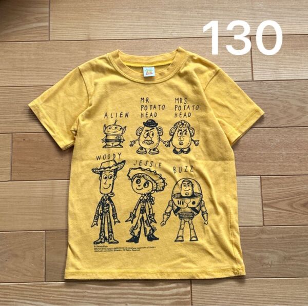 トイストーリー Tシャツ 130 黄色 オレンジ 夏物 ディズニー ピクサー