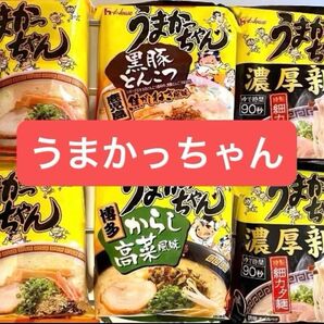 うまかっちゃん 6食分 とんこつラーメン 九州ラーメン インスタントラーメン ヘアゴム クーポン利用