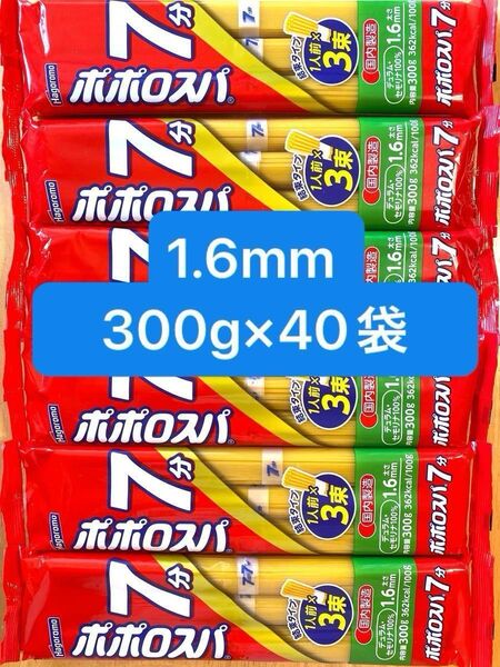 はごろもフーズ ポポロスパ 結束 1.6mm 300g×40袋 スパゲッティ パスタ ★国内製造品 【特価セール】