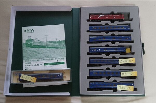 KATO nゲージ 24系25形北斗星 電気機関車 基本4両編成セット 増結セットA(客車4両)