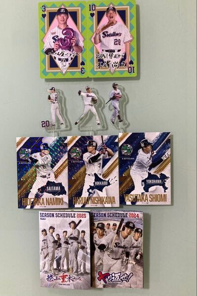 8個セット カード 木澤尚文 アクリルスタンド 西川遥輝 カード 並木秀尊 カード 塩見泰隆 カード北海道燕征企画限定