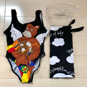 水着 パレオ ポーチ付き