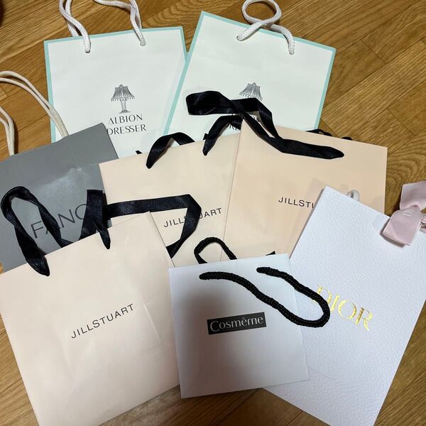 ショッパー8枚まとめ売り ALBION JILLSTUART Dior 他