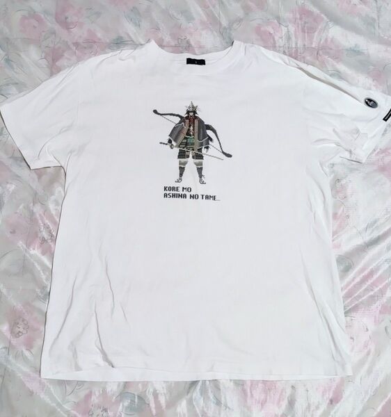 SEKIRO Tシャツ ピクセル弦一郎 バニラホワイト XLサイズ セキロ 半袖 torchtorch 豆魚雷 葦名弦一郎