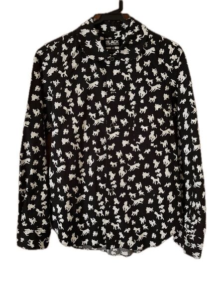 BLACK COMME des GARCONS(ブラック コムデギャルソン)のレディース総柄プリント長袖シャツ「1H-B006」