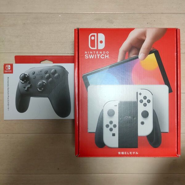 Nintendo Switch 有機ELモデル ホワイト ニンテンドースイッチ 有機EL Proコントローラー セット 任天堂