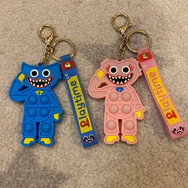 ハギーワギー キシーミシー キーホルダー プッシュポップ ポピープレイタイム 2個セット