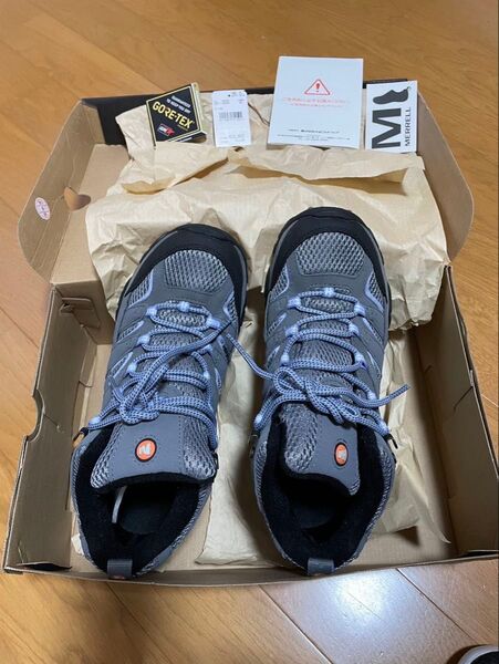 MERRELL モアブスピードゴアテックス トレッキングシューズ 23.5cm グレー 未使用