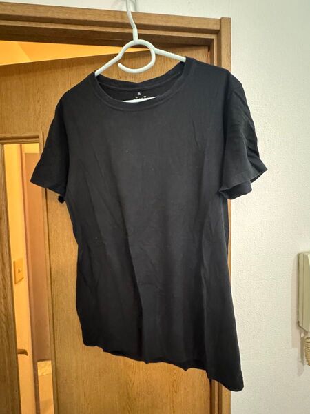 無印良品 トップス Tシャツ 黒 ブラック 無地