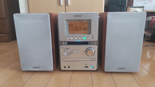 SONY HCD-M35WM CD MD カセット ラジオ ウォークマンコンポ【ジャンク】