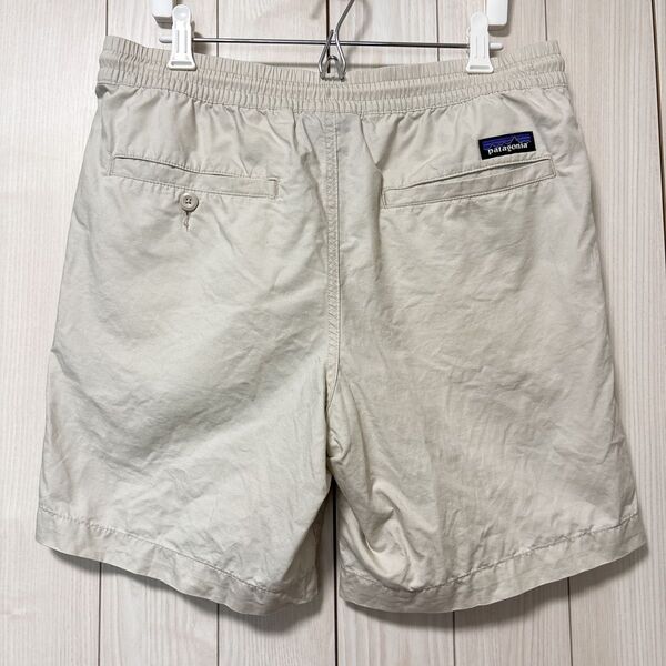 パタゴニア patagonia ショートパンツ ハーフパンツ ボックスロゴ メンズ M ベージュ