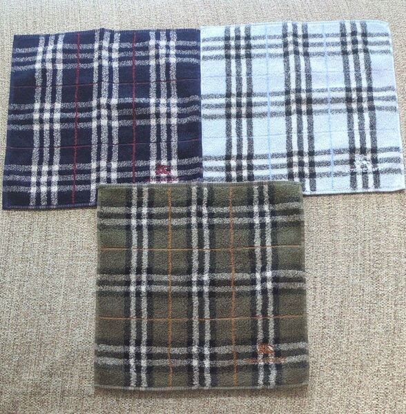 BURBERRY バーバリー ハンカチ チェック柄 3枚セット