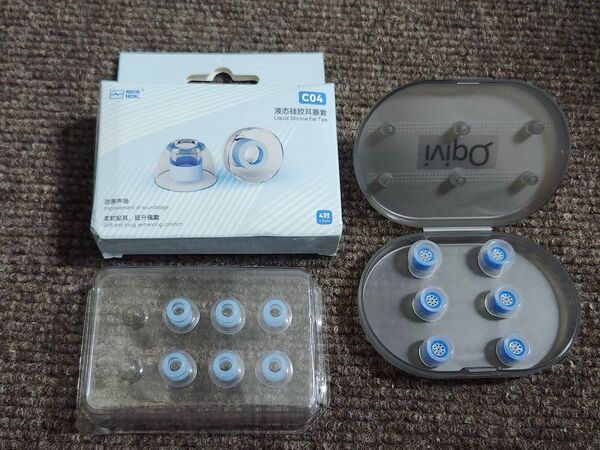 未使用 nicehck C04 Mサイズ 3ペア + ほぼ未使用 ivipQ イヤーピース フィルターつき SML 各1ペア