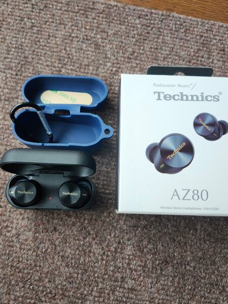 中古品 Technics EAH-AZ80 + シリコンケース ワイヤレスイヤホン ANC