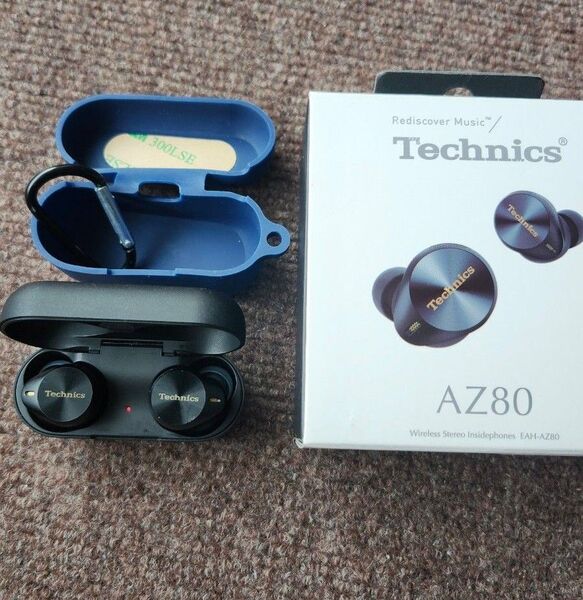中古品 Technics EAH-AZ80 + シリコンケース ワイヤレスイヤホン ANC