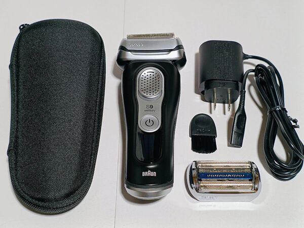 ★未使用展示品★BRAUN series9:ブラウン シリーズ9/9320s:S9:2019年製:ブラック/社外互換・新品替刃付き
