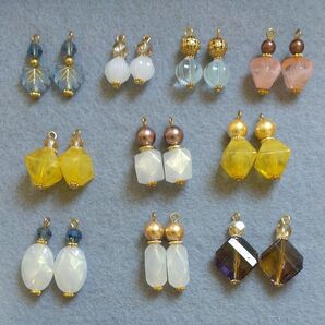 ☆ハンドメイドチャーム(No.125) アクセサリーパーツ☆まとめ売り☆10ペア