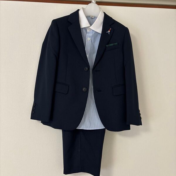 【美品!】120cm ELLE EN NOIRフォーマルスーツ 半ズボン 入学式 フォーマルスーツ 男の子 卒園式
