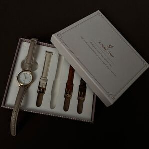 grand jour 腕時計&付け替えベルト4色セット レディース